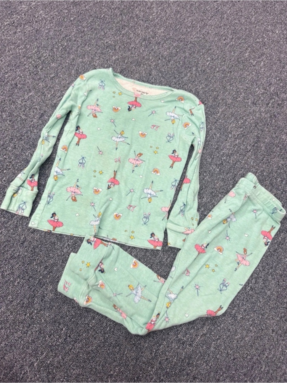 Carters toddler girls matching 2 piece pajama set